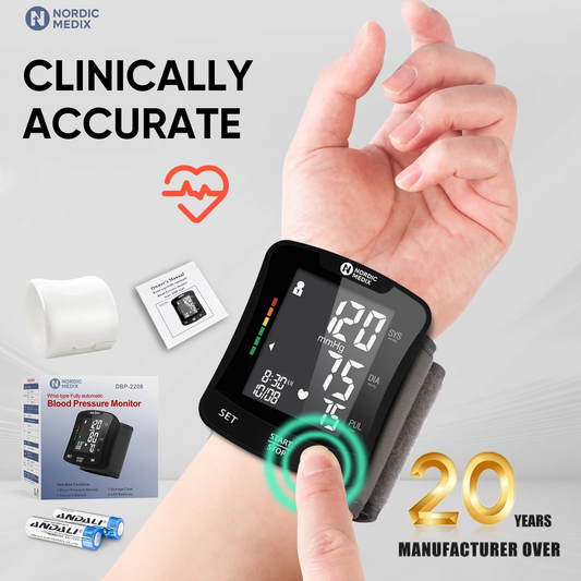 NordicMedix Digital Wrist Blood Pressure Monitor