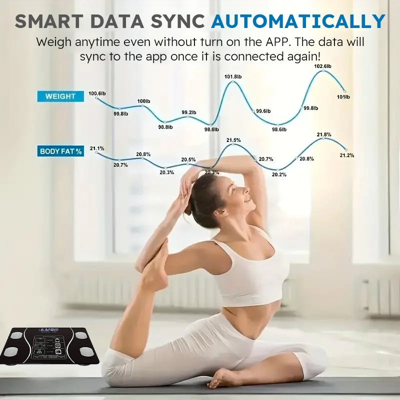 Nordic Medix Smart Body Fat Scale – Digital Bluetooth Bathroom Scale