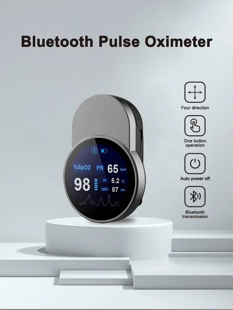 Nordic Medix Smart SpO₂ Fingertip Oximeter – Bluetooth Wireless Monitor