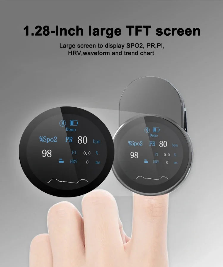 Nordic Medix Smart SpO₂ Fingertip Oximeter – Bluetooth Wireless Monitor