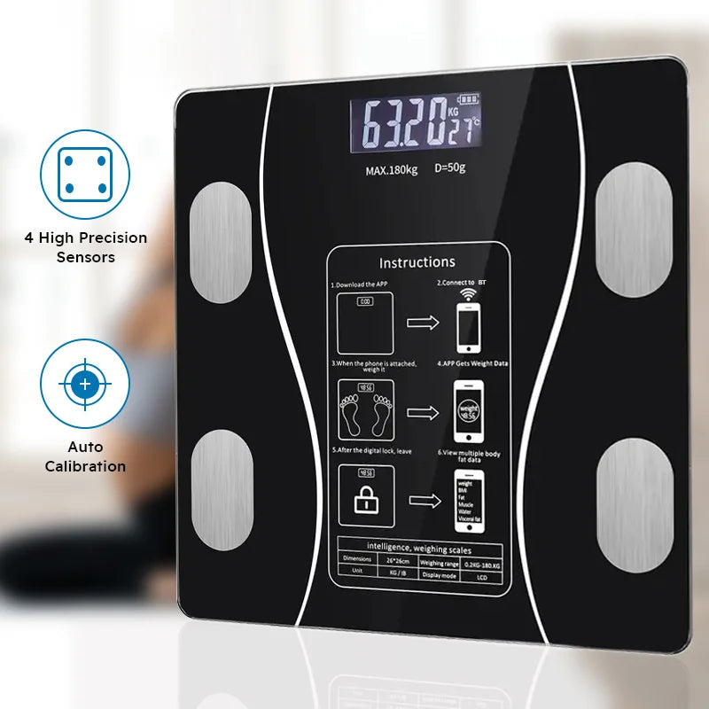 Nordic Medix Smart Body Fat Scale – Digital Bluetooth Bathroom Scale