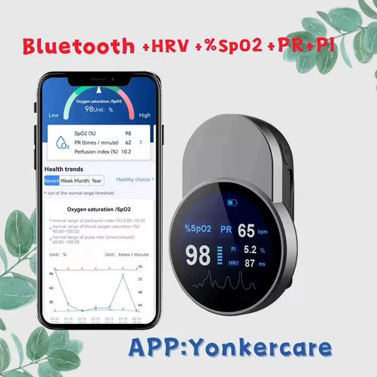 Nordic Medix Smart SpO₂ Fingertip Oximeter – Bluetooth Wireless Monitor